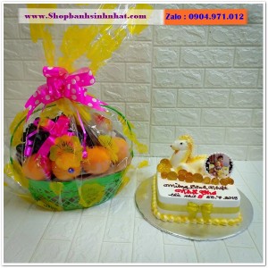 Combo Bánh Kem & Hoa Tươi - MM08